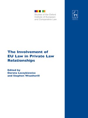 cover image of The Involvement of EU Law in Private Law Relationships